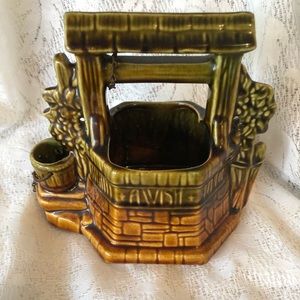 Vintage McCoy Pottery Wishing Well Planter